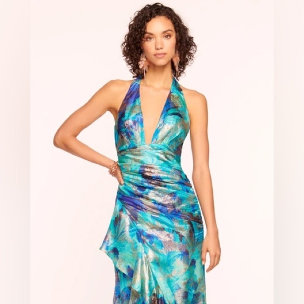 Ramy Brook romantic Blue and metallic silver Dress “Hughes dress” - Picture 2 of 9